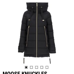 $895 moose knuckle fly density Val Marie 2.0 down jacket parka women size large